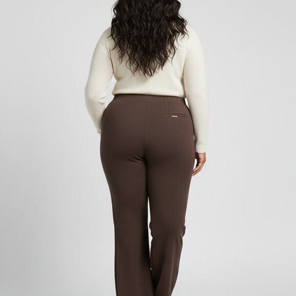 NWT IMAN Global Chic Ponte Knit Bootcut Pant - Picture 2 of 12